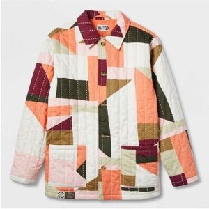 Gee's Bend x Target Black History Month Quilted Jacket Cream/Orange new